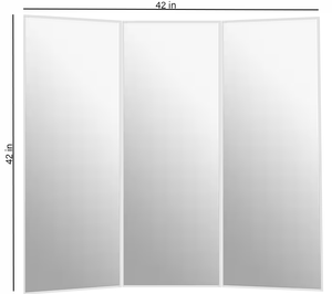 42" x 42" Trifold Professional Dressing room Mirror